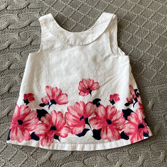 Janie & Jack Floral Button Back Blouse - 12/18M - Picture 1 of 7